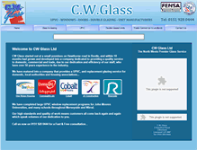 Tablet Screenshot of cwglass.co.uk